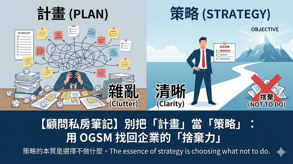用 OGSM 找回企業的「捨棄力」